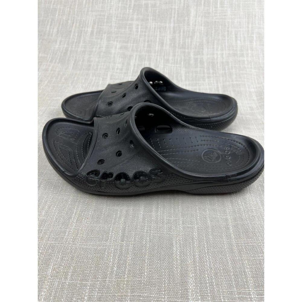 Stylish‎ Black Crocs Slide Sandals M9 W11
